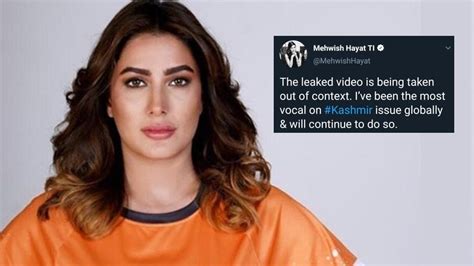 mehwish hayat leak|Mehwish Hayat clears air on her stance over Kashmir issue